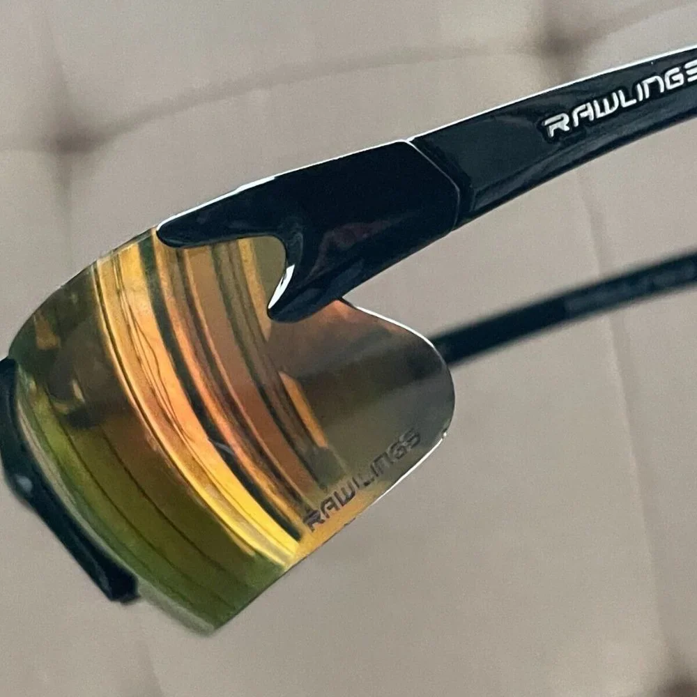 Rawlings Youth Boys Sunglasses Bladk Wrap Sport Eyewear Mirror Lenses